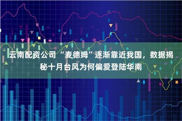 云南配资公司 “麦德姆”逐渐靠近我国，数据揭秘十月台风为何偏爱登陆华南